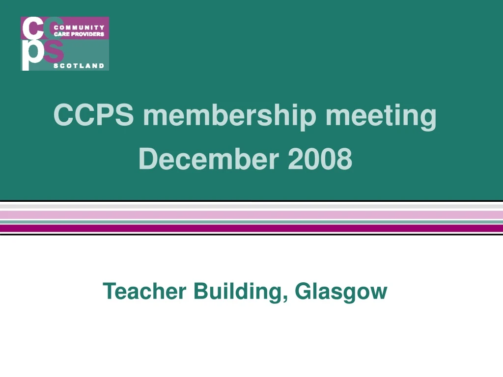 ccps membership meeting december 2008