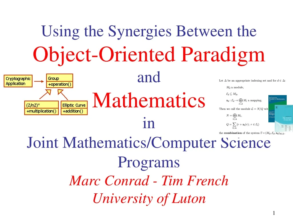 using the synergies between the object oriented