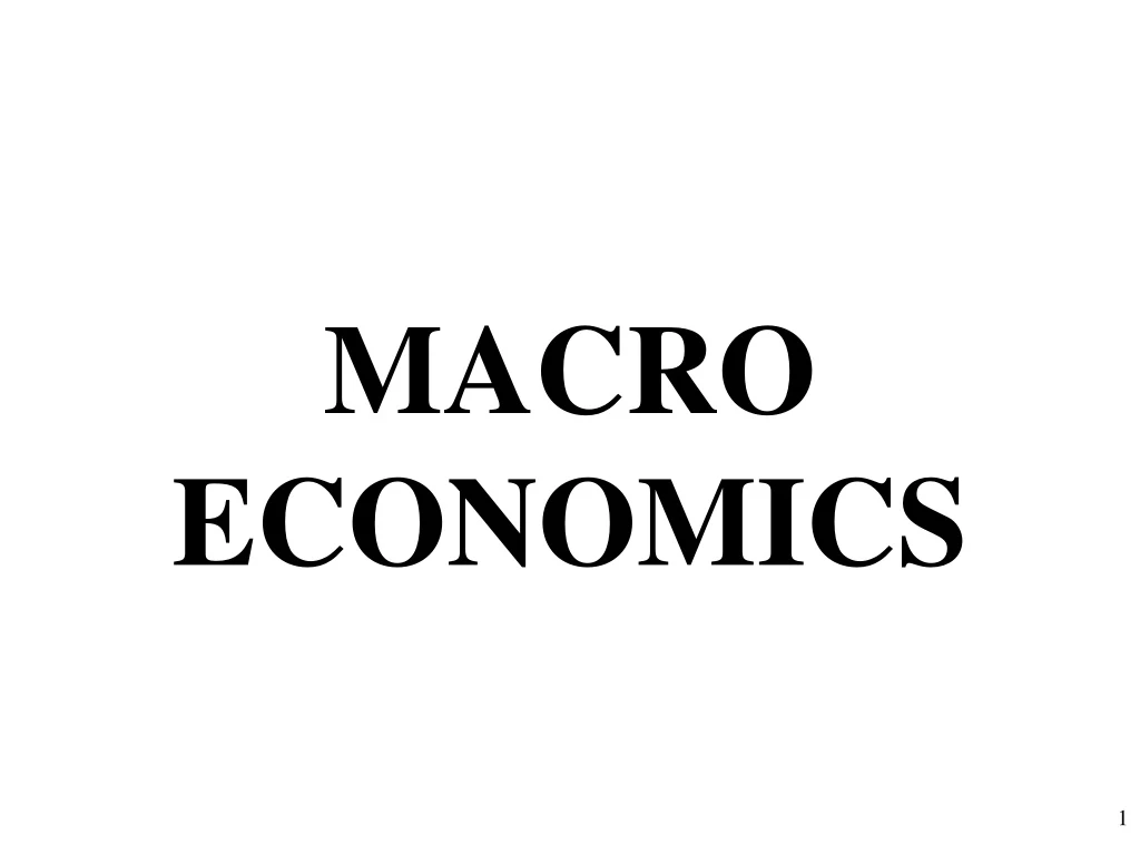 macro economics