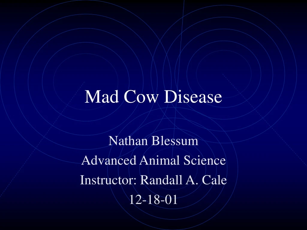mad cow disease