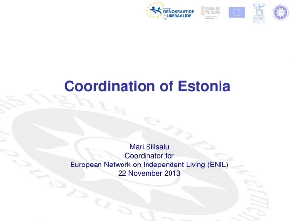 Coordination of Estonia