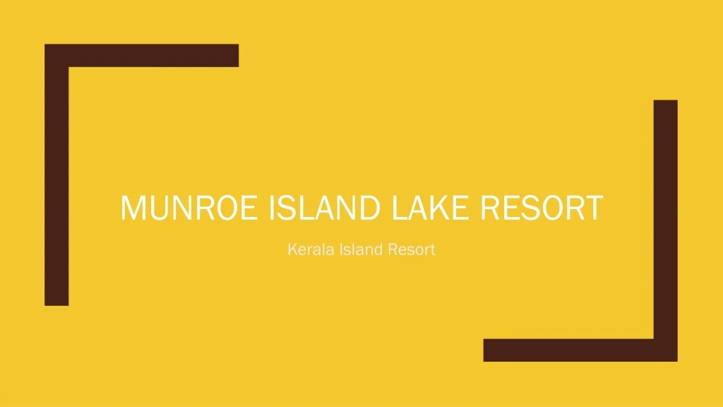 munroe island lake resort