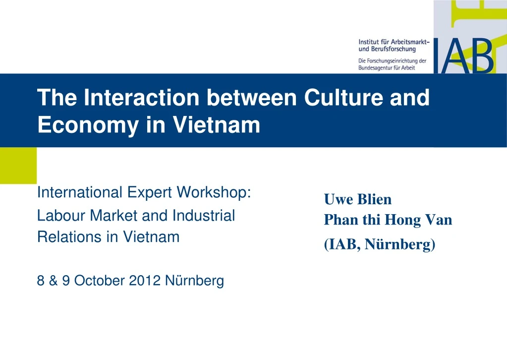 the interaction between culture and economy in vietnam