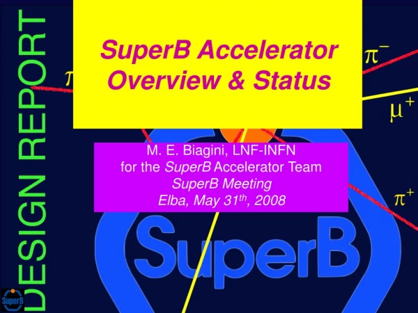 SuperB Accelerator Overview &amp; Status