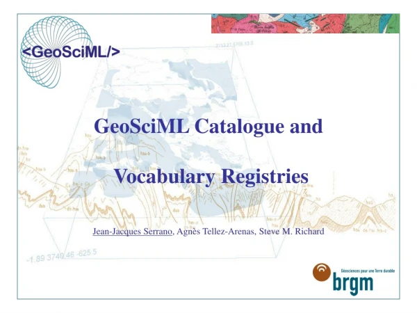 GeoSciML Catalogue and Vocabulary Registries