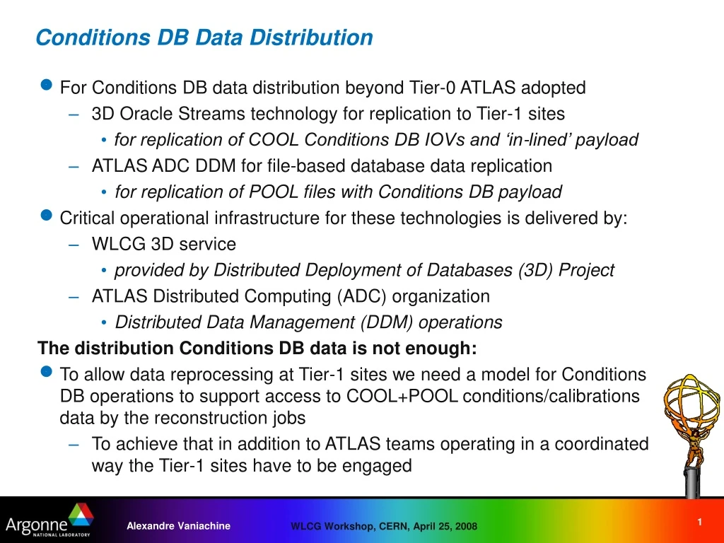 conditions db data distribution