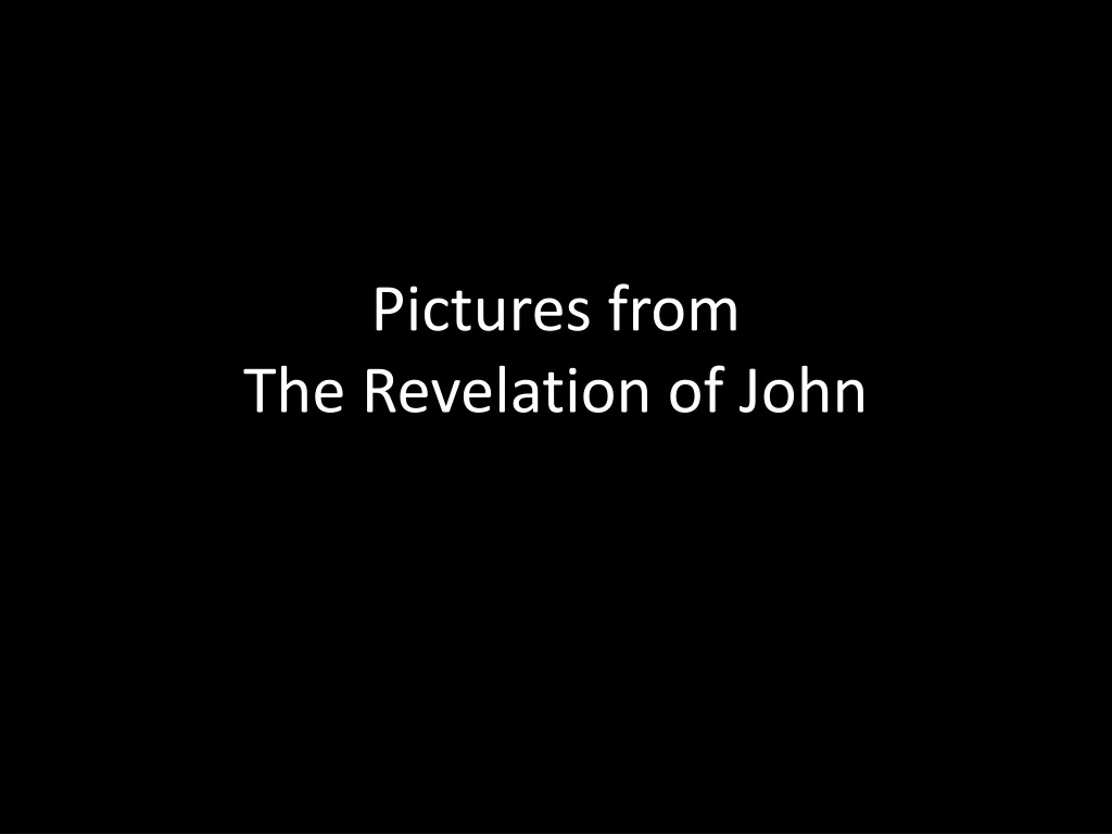 pictures from the revelation of john
