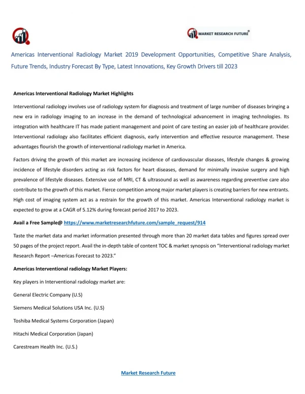 americas interventional radiology market americas