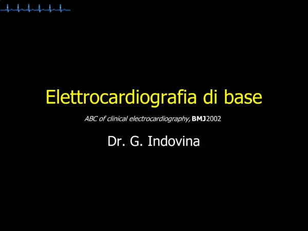 Elettrocardiografia di base