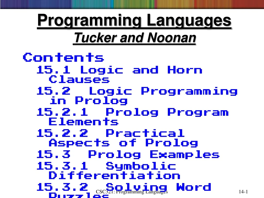 programming languages tucker and noonan