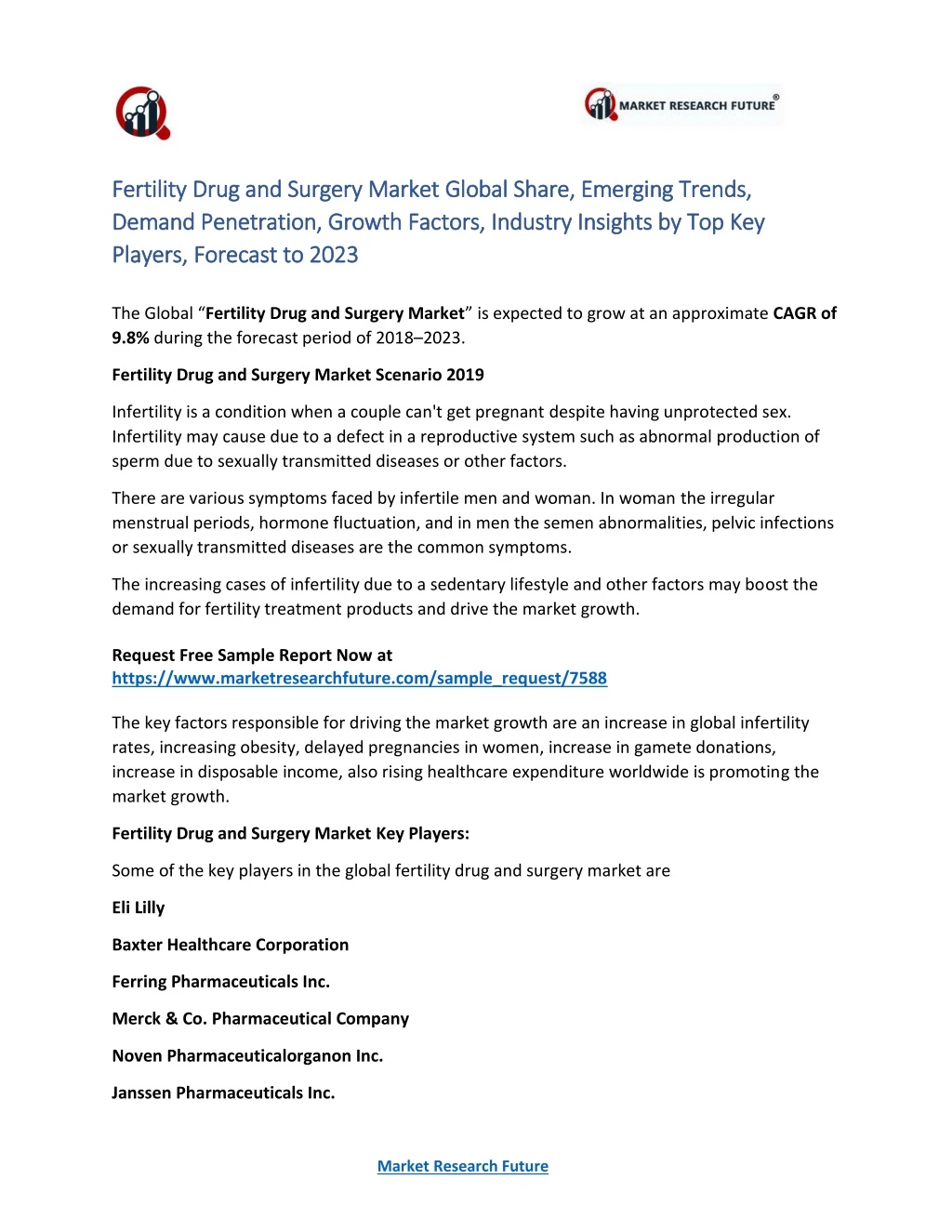 fertility drug and surgery market fertility drug
