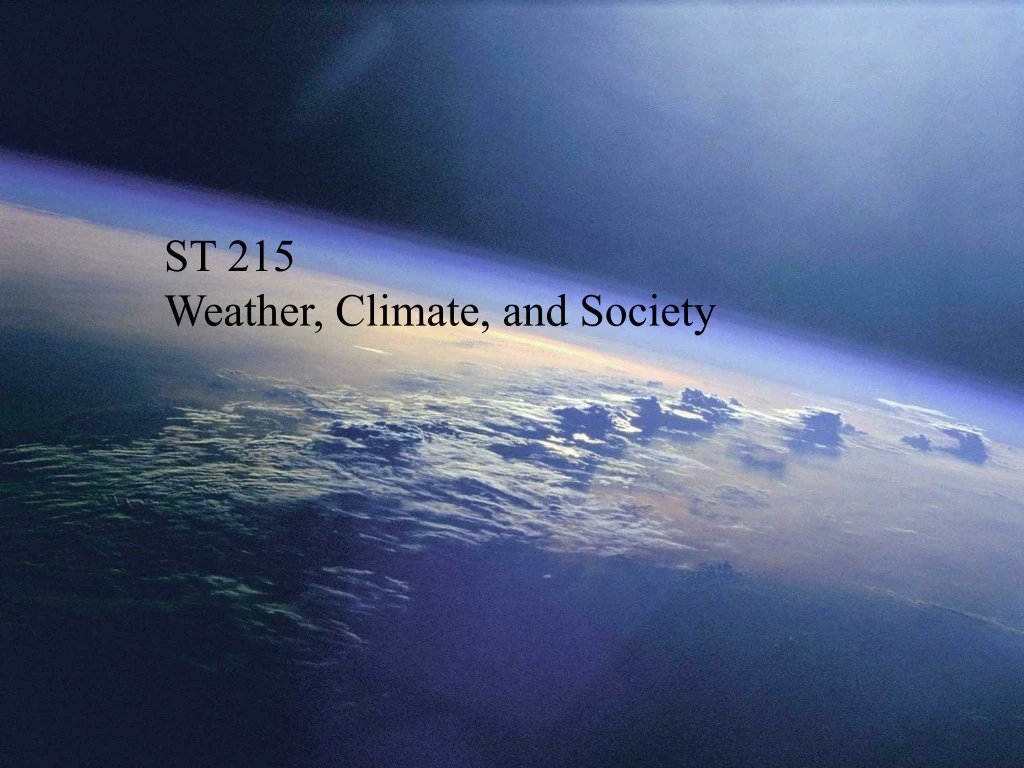 st 215 weather climate and society