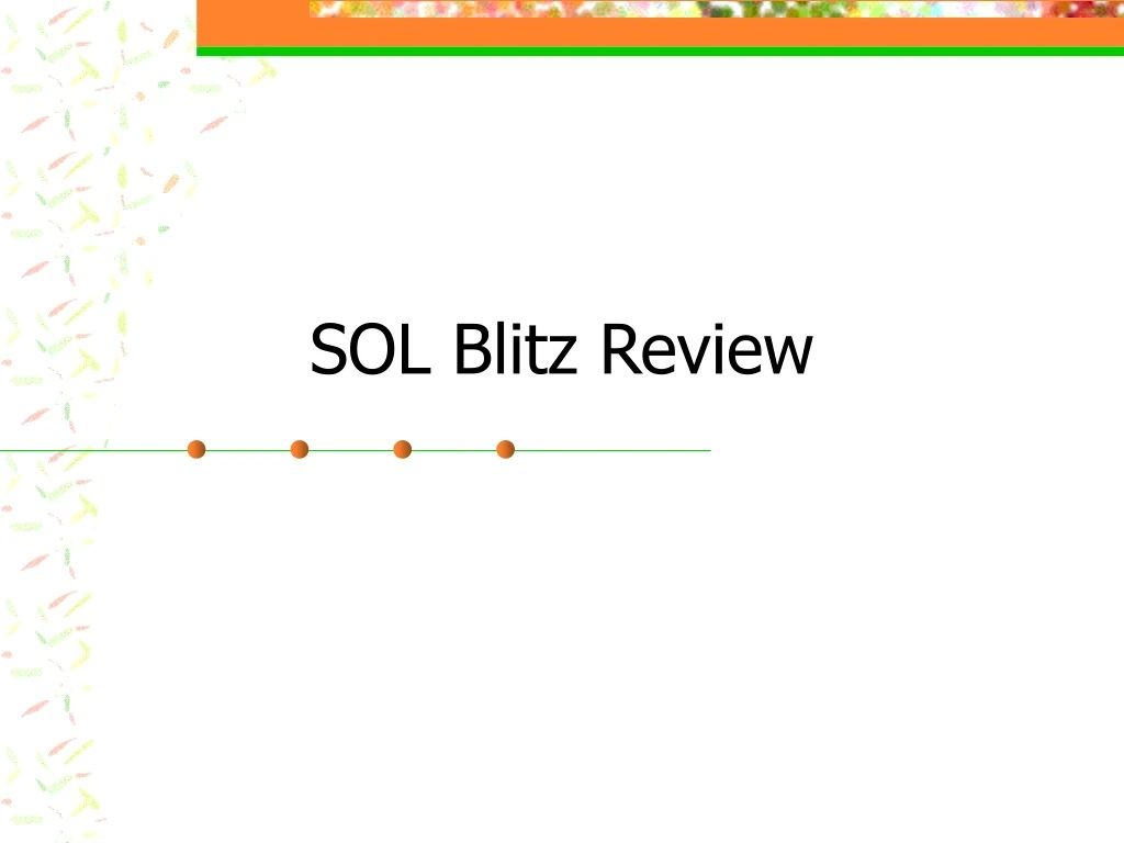 sol blitz review
