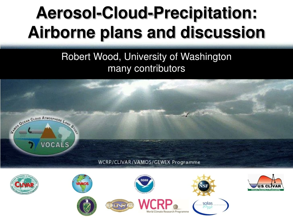 aerosol cloud precipitation airborne plans