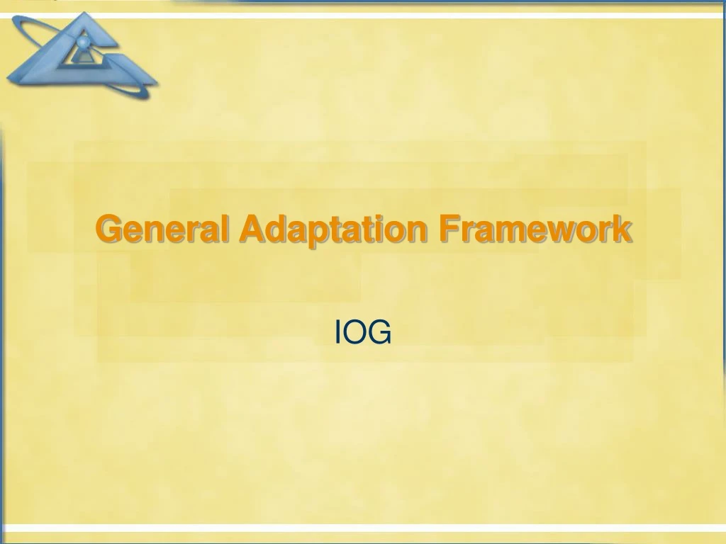 general adaptation framework