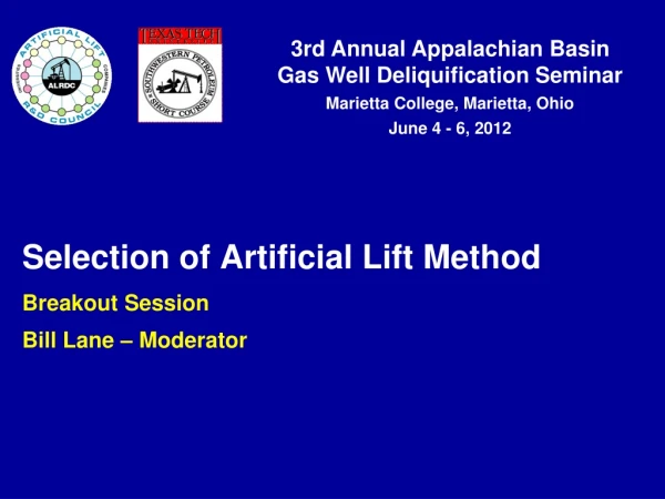 Selection of Artificial Lift Method