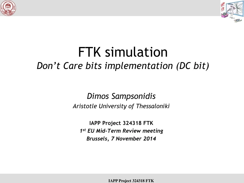 ftk simulation don t care bits implementation dc bit