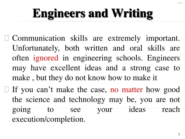 Engineers and Writing