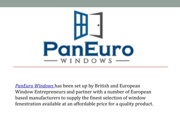 Get Modern Euro Windows in UK