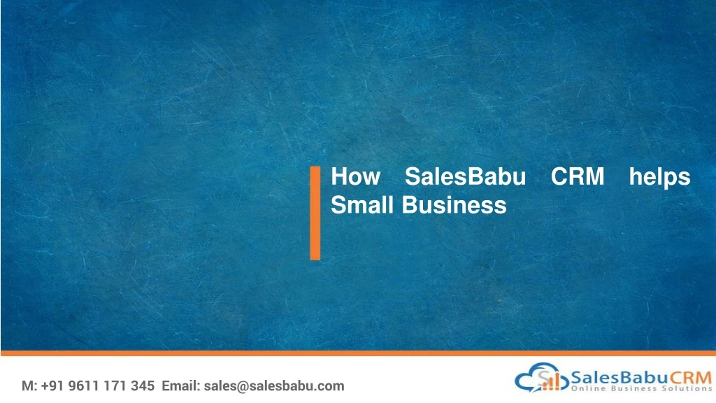 how salesbabu crm helps small business