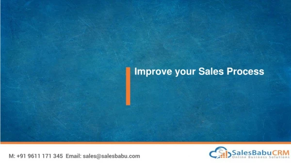 improve your sales process