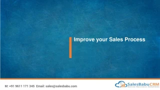 Improve your Sales Process
