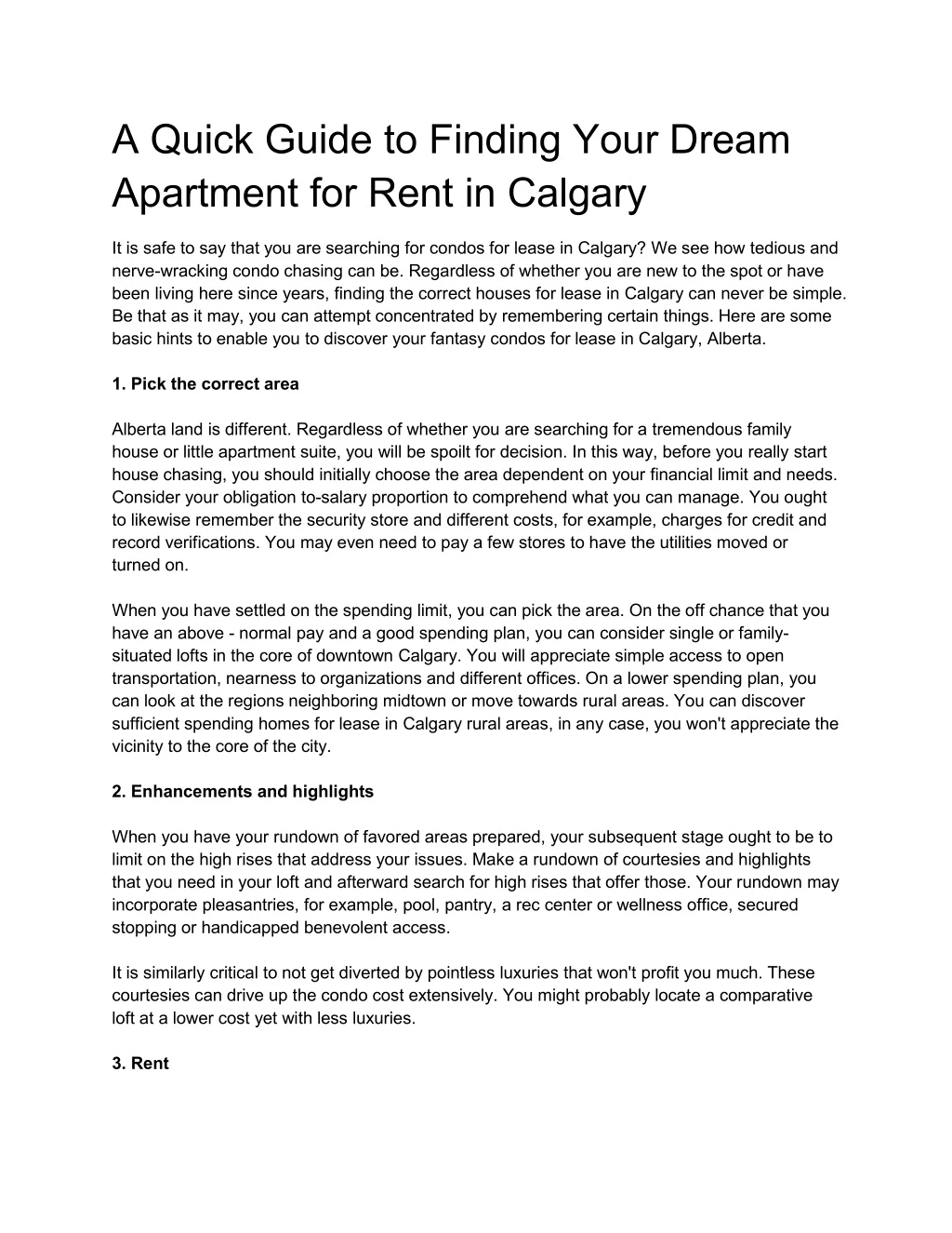 a quick guide to finding your dream apartment