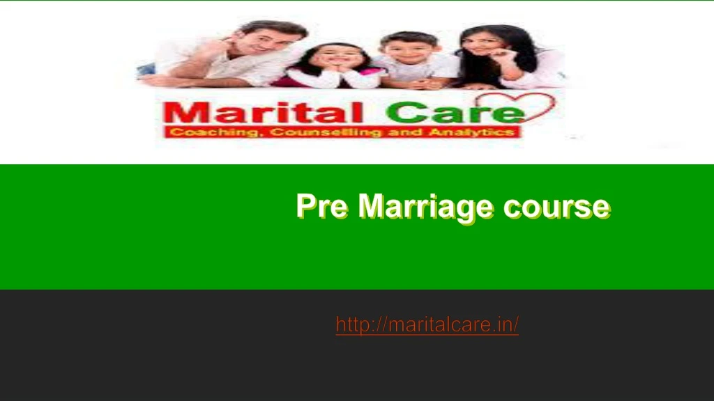 pre marriage course