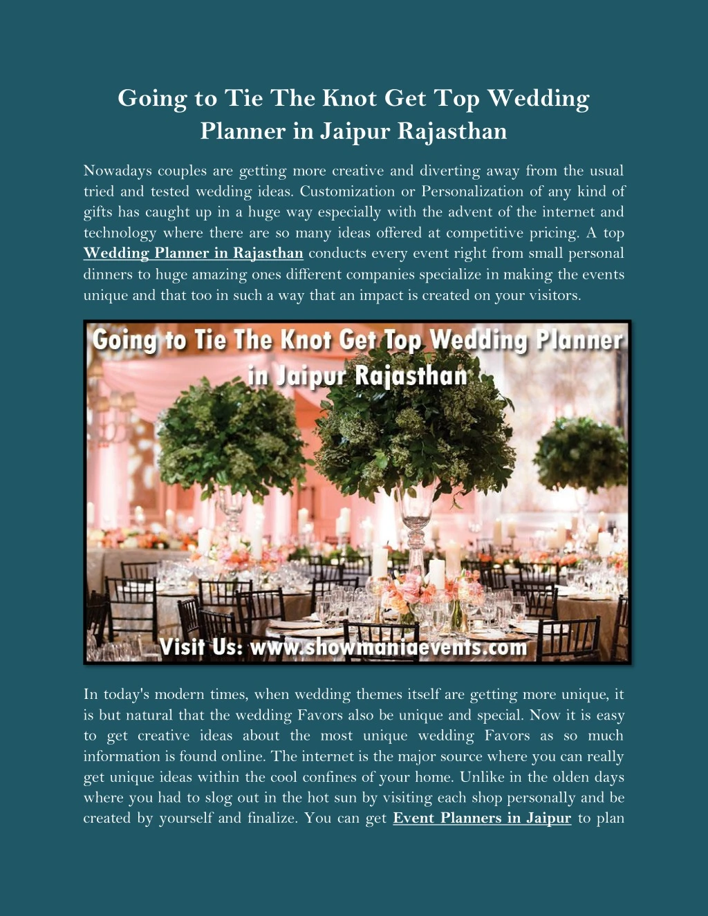 going to tie the knot get top wedding planner