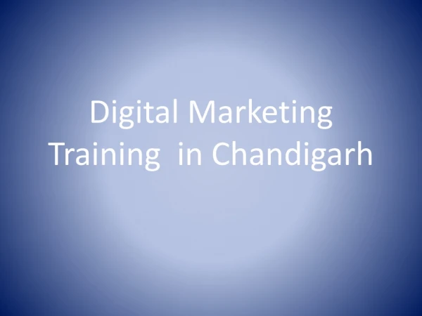 digital marketing training in chandigarh