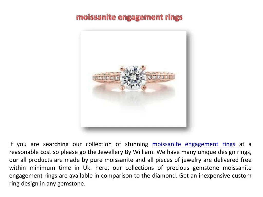 moissanite engagement rings