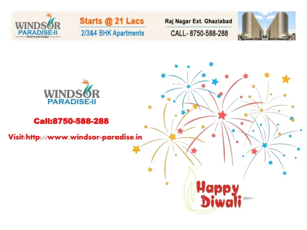 Windsor Paradise 2 | Book Now 2/3/4 BHK Flats Ghaziabad |8750-588-288