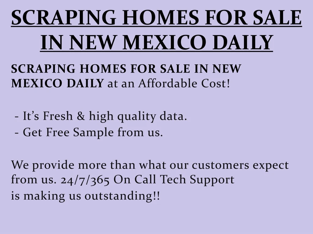 scraping homes for sale in new mexico daily