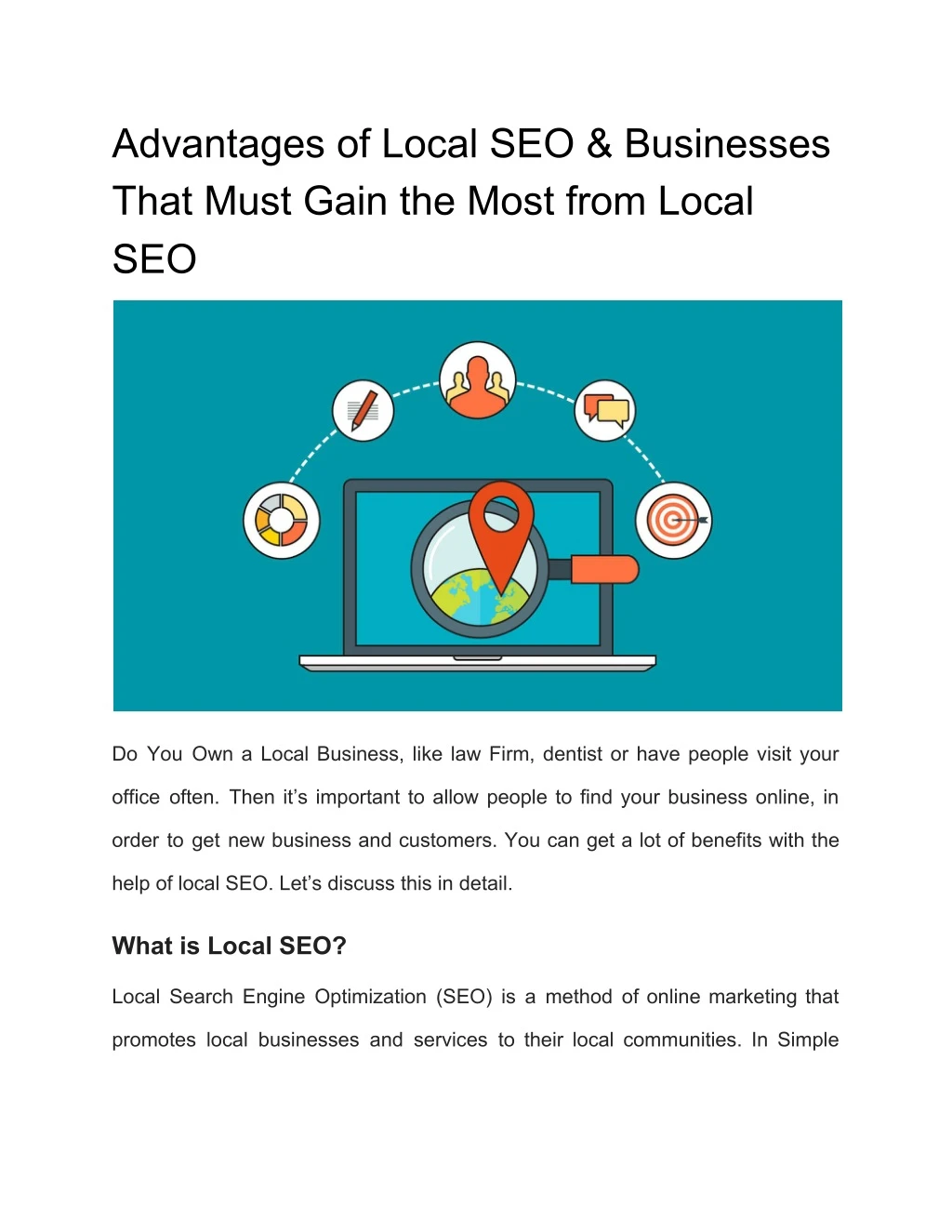 advantages of local seo businesses that must gain