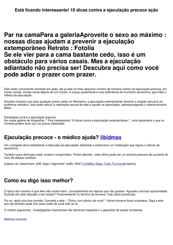 Está ficando interessante! 10 dicas contra a ejaculação antecipado ação