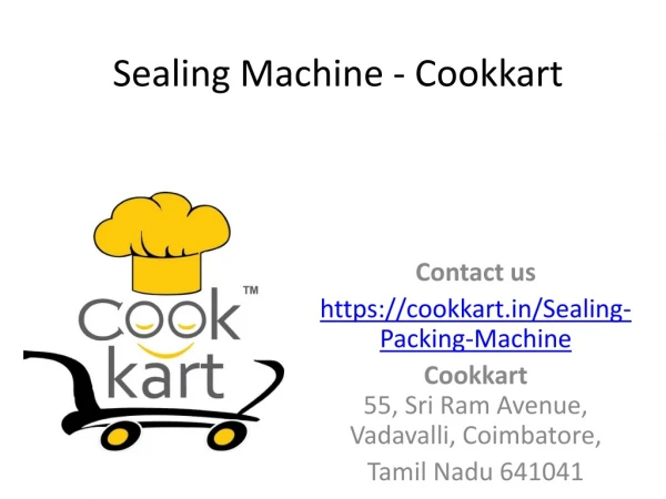 Buy Sealing Machine at Cookkart