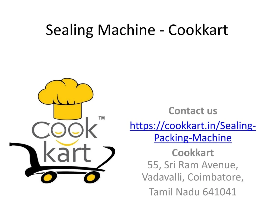 sealing machine cookkart
