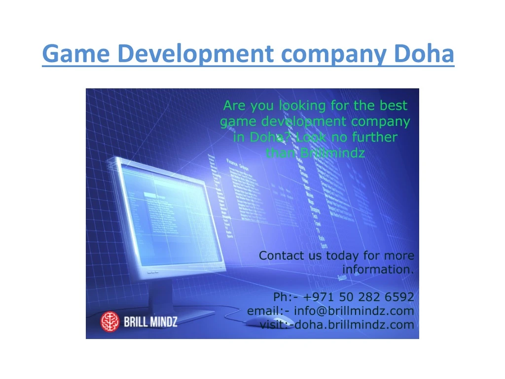 game development company doha