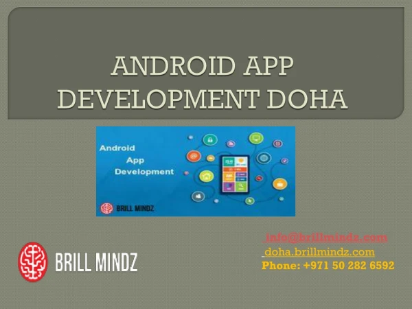 Android App Development Company Doha | Brillmindz