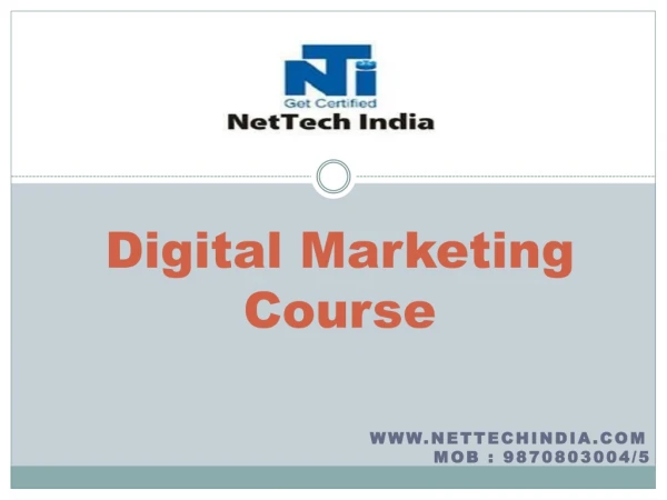 digital m arketing course
