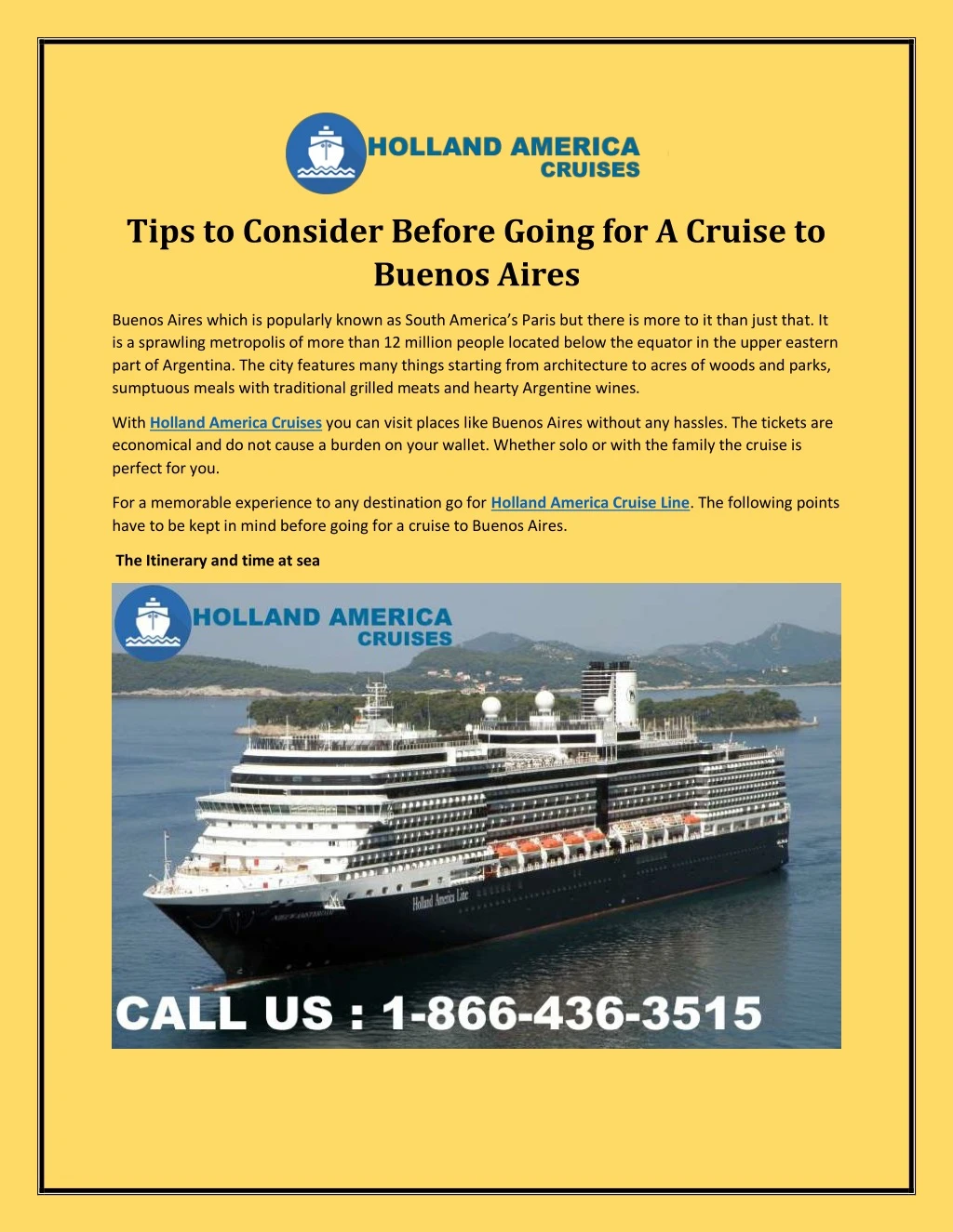 tips to consider before going for a cruise