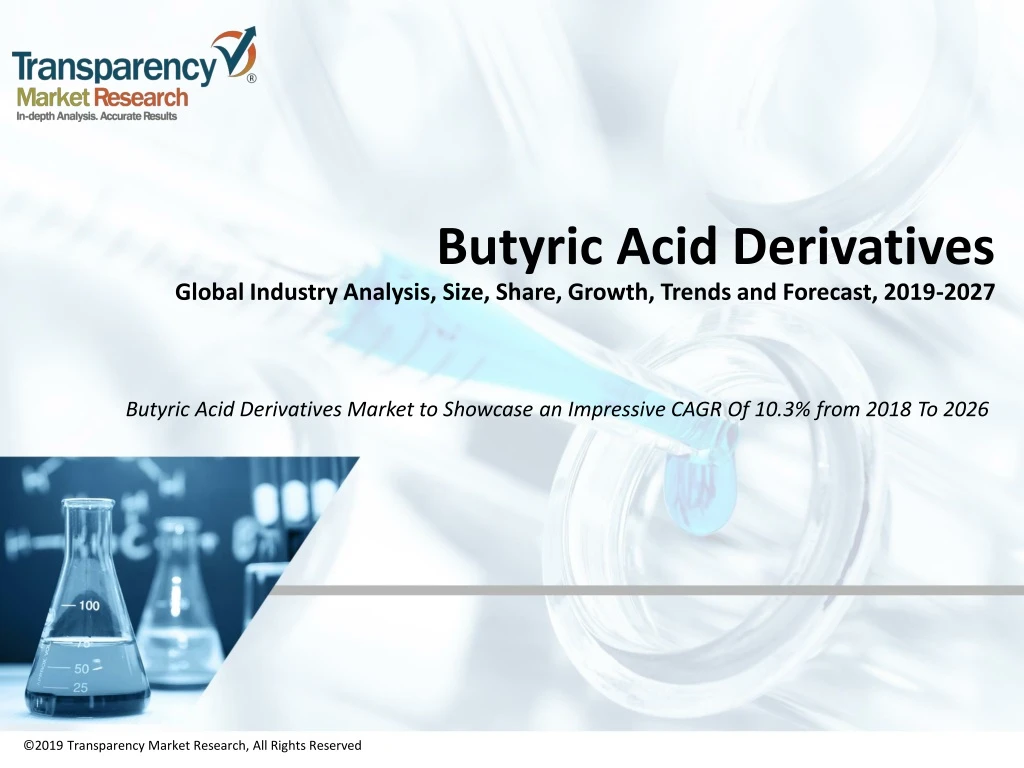 butyric acid derivatives global industry analysis size share growth trends and forecast 2019 2027