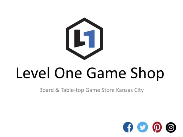 Level One Board and Table-top Game Store Kansas City
