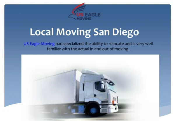 Local Moving San Diego - US Eagle Moving