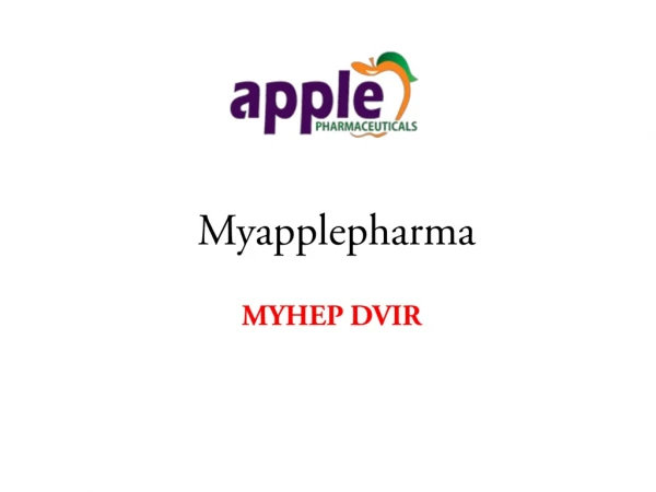 Myhep Dvir 400 & 60 mg | Daclatasvir and Sofosbuvir - Myapplepharma