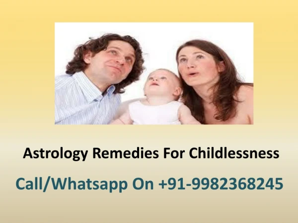 Astrology Remedies For Childlessness