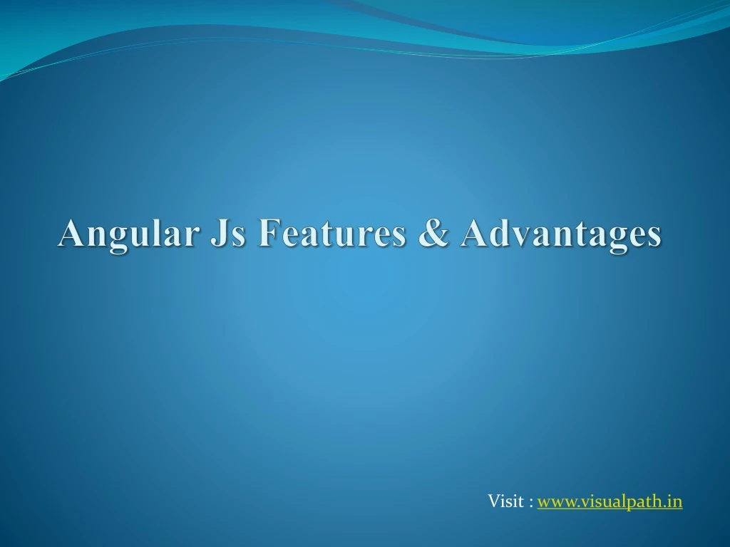angular js features advantages