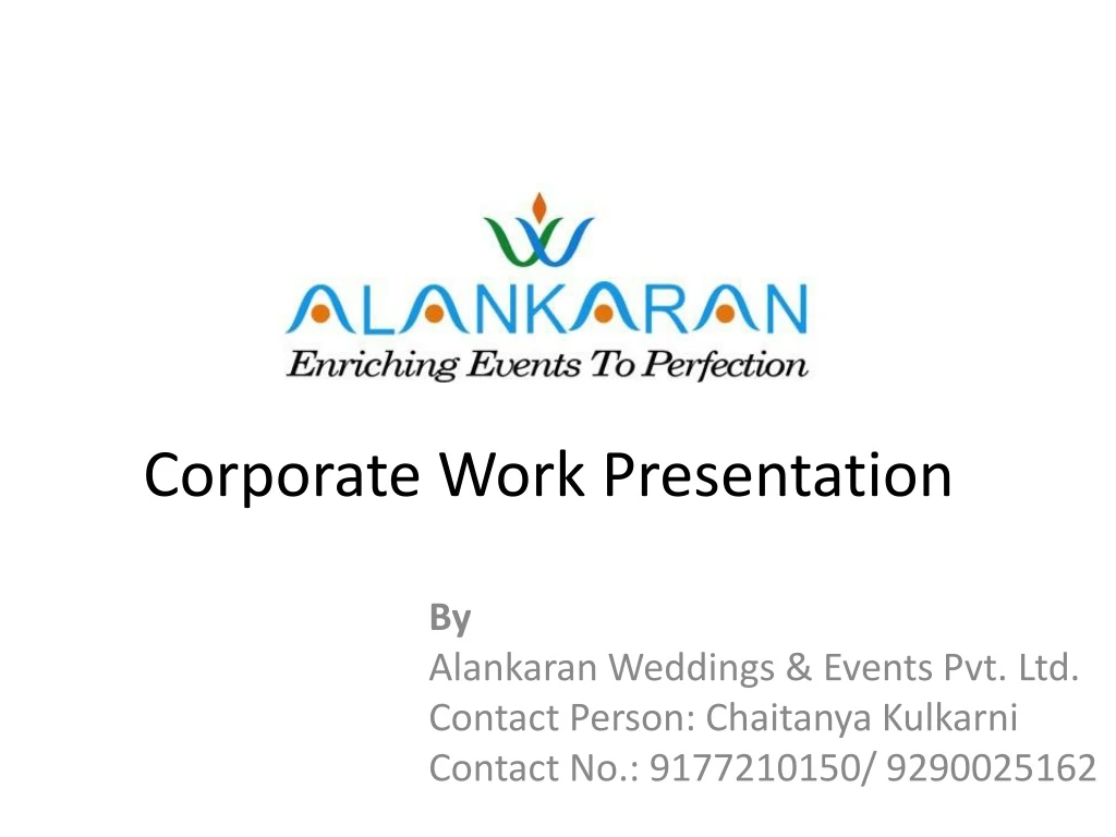 corporate work presentation