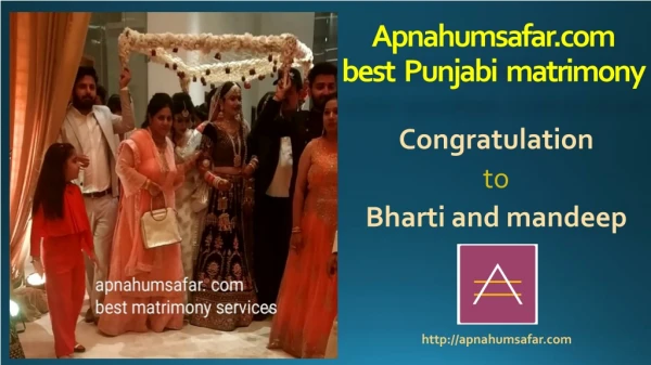 congratulation to bharti and mandeep sharma