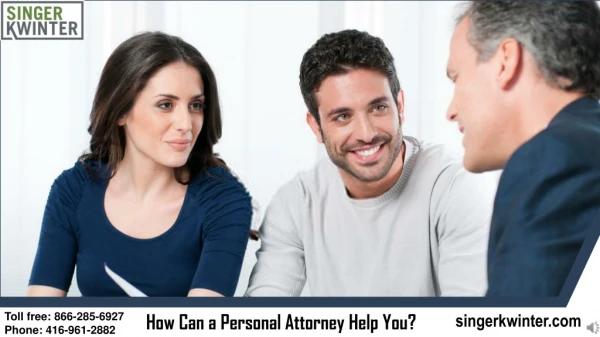 How Can a Personal Attorney Help You?
